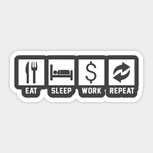 Eat Sleep Train Repeat Sticker